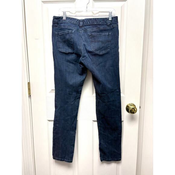 Vineyard Vines Jeans Dark Wash Skinny Mid Rise Womens Size 8 - Picture 2 of 5